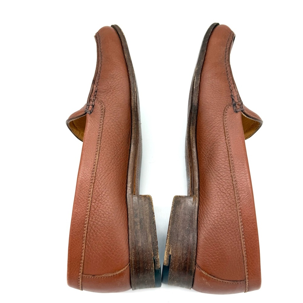 Gravati Loafers Hand Made Italian Light Brown Leather Womens Size 9 - Picture 7 of 9
